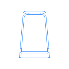 Furniture Stools Ikea Grasala Barstool Outline Icon Svg Set, Free Vectors File